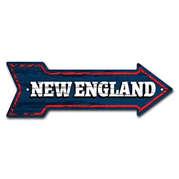 Signmission New England Arrow Sign Funny Home Decor 18in Wide P-ARROW-999716 - main